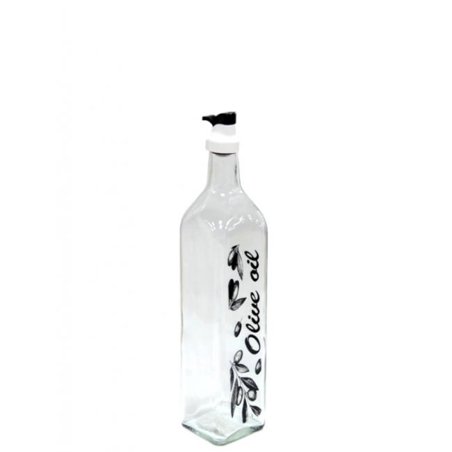 Стъклена бутилка за зехтин OSLO 250мл прозрачна M-151425 - Horecano