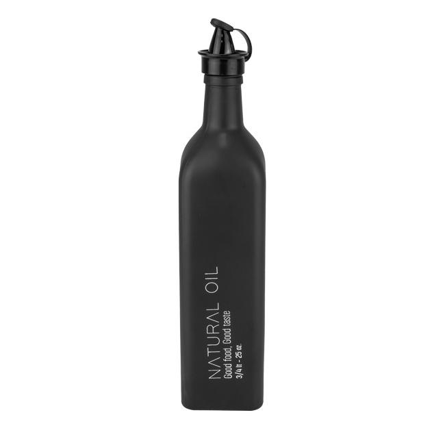 Стъклена бутилка за зехтин URLA 750мл черна M-152074-023 - Horecano