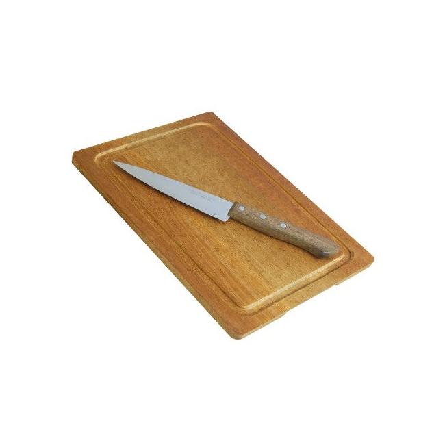 Комплект от дървена дъска 24x34см с нож (1557) SIMONAGGIO-CUCINA MIA
