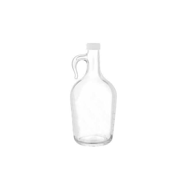 Стъклена бутилка с дръжка и тапа 1,5л 