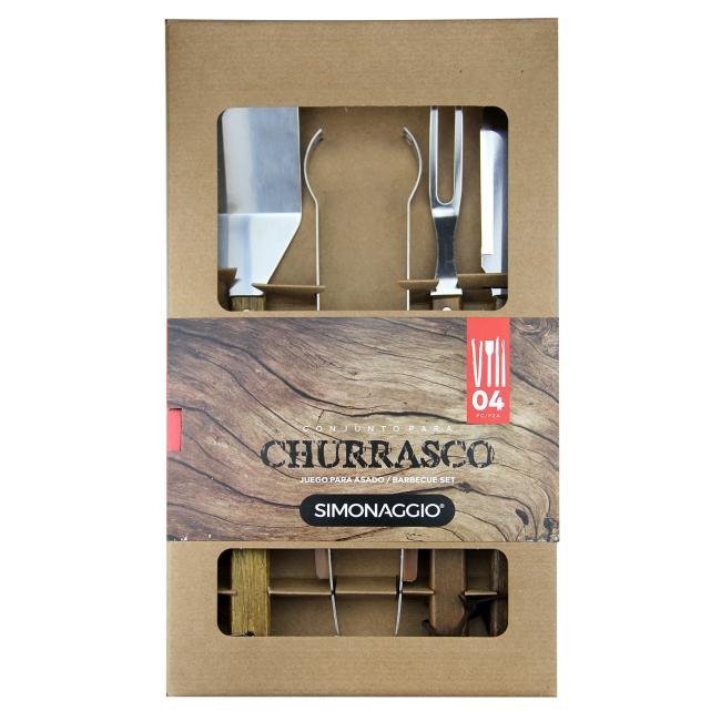 Комплект за барбекю от 4 части SIM-CHURRASCO-(CH 560/4) (350.304.9058.400) - SIMONAGGIO