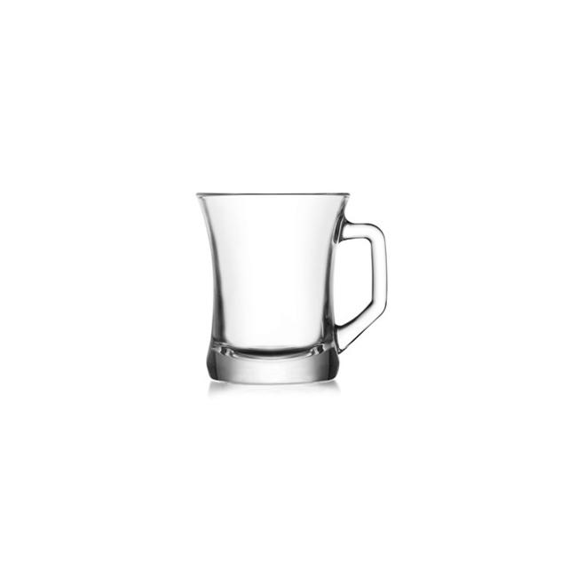 Стъклена чаша за  топли напитки с дръжка  225мл ZPL 404 - Lav