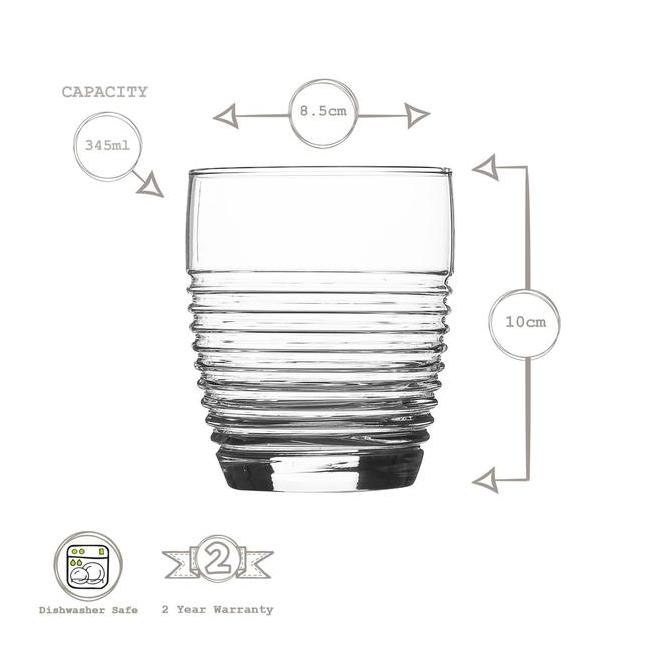 Стъклена чаша за уиски / аператив 345мл LAV-RIO (366F)