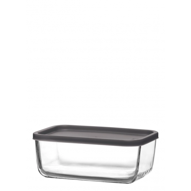 Стъклена кутия със сив капак 1,17л CUB 238-PK222 - Lav 