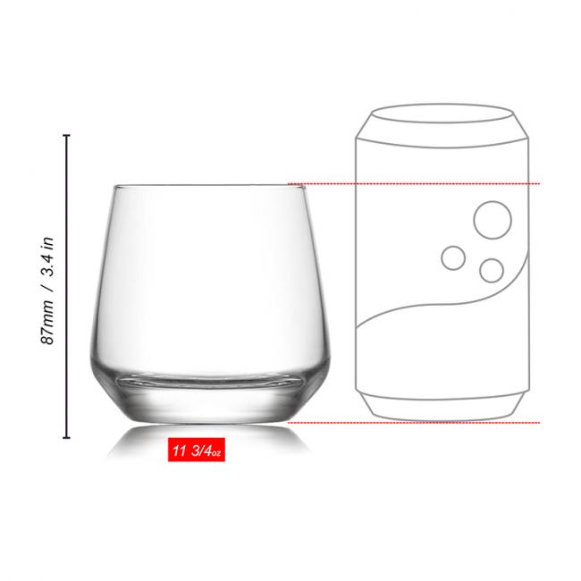 Стъклена чаша за  уиски / алкохол  345мл  LAL 361 - Lav