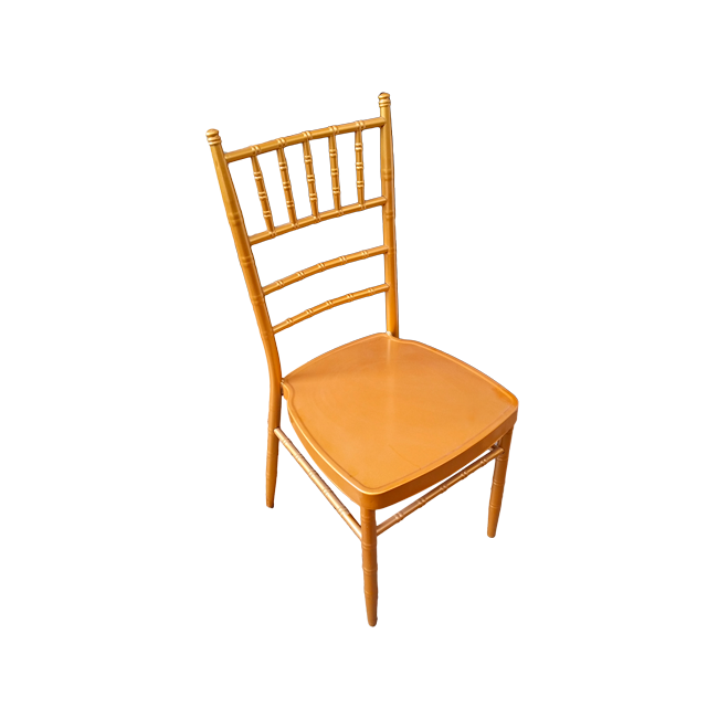 Метален стол  за  кетъринг  златист  (А 03G)(39x41x92см) - Horecano