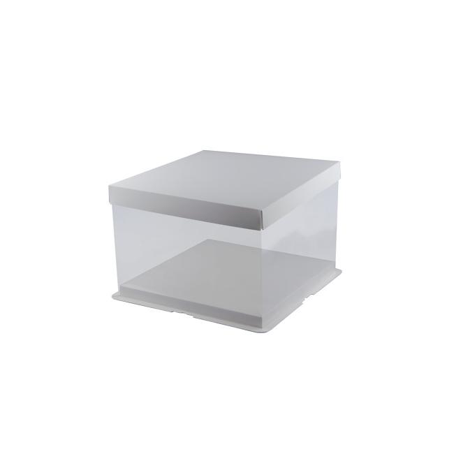 Кутия за торта за еднократна употреба квадратна 26х26х18см BAKERY-(HC-931046) 194697-1 - Horecano