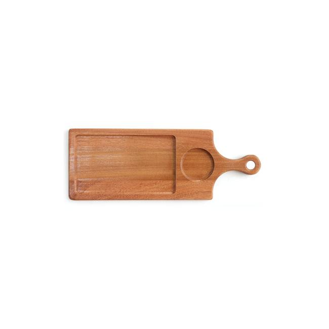 Дървена дъска  за сервиране с дръжка 35х15х1.5см HORECANO-(C052)