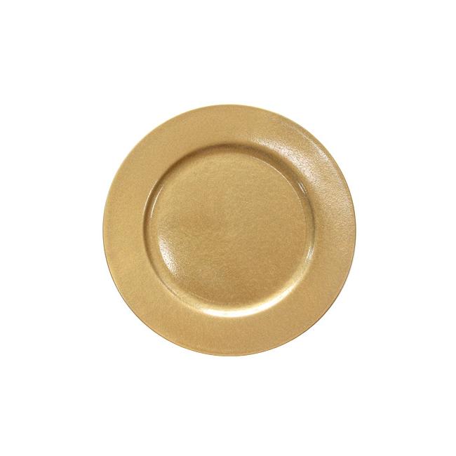 Полипропиленова подложна  чиния  златиста ф33см HORECANO-(0193644)