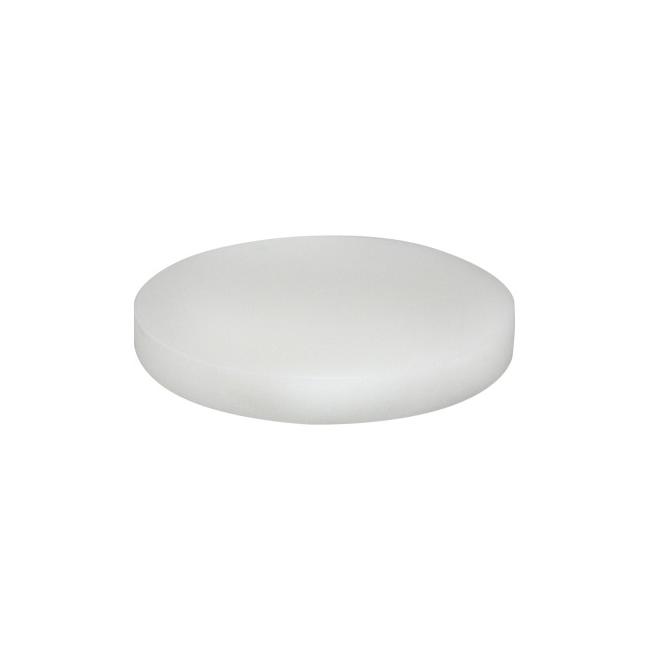 Полиетиленова дъска за транжиране кръгла бяла dia 40х3см (HC-93649) - Horecano