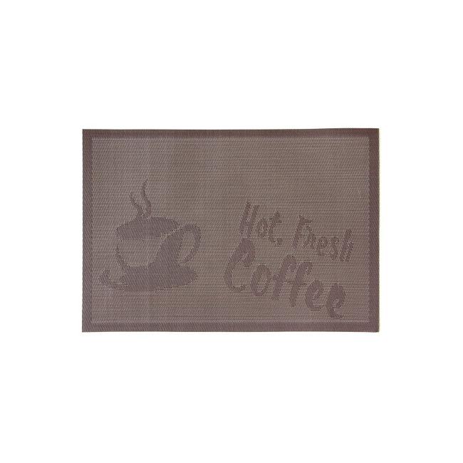 Подложка за хранене Hot Fresh Coffee 45x30см кафява (0193654) - Horecano