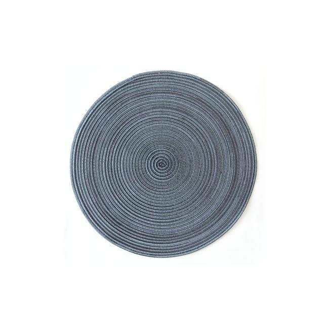 Подложка за хранене кръгла  ф38см тъмно синя PVC CN-(0193675) - Horecano