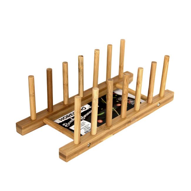 Бамбукова стойка за чинии 28х10см  HORECANO-(HC-93804)