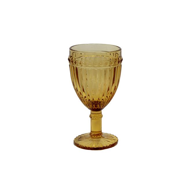 Стъклена чаша  за бяло вино жълта ф7.8х15см 260мл OLD SCHOOL - (HC-93955) -Horecano