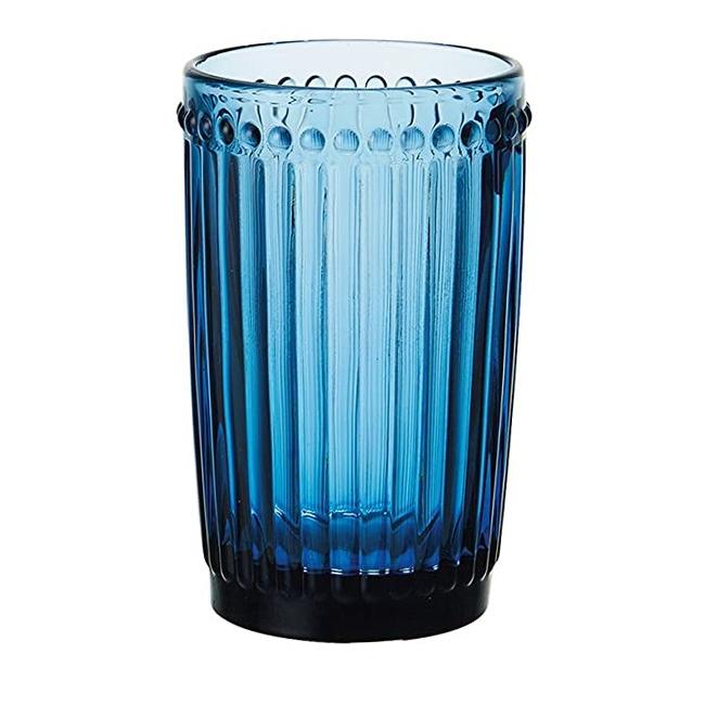 Стъклена чаша за безалкохолни напитки ф8х12.5cm 360ml СИНЬО OLD SCHOOL-(HC-93961) 194610-4 - Horecano