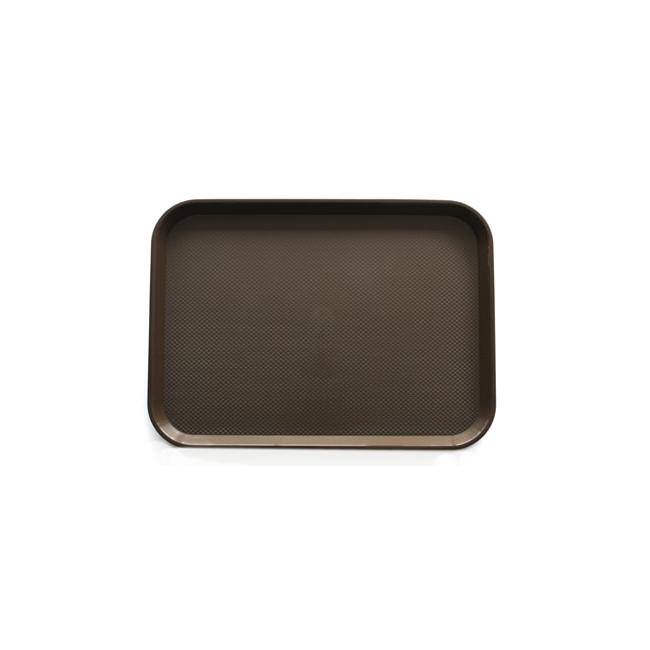 Пластмасова табла за сервиране 35,5x45,5x1см  кафява  JW-A1418P - Horecano