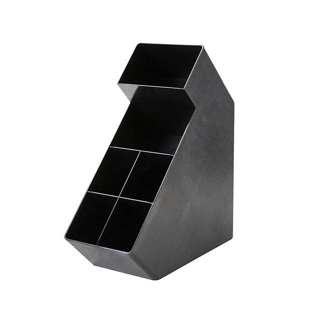 Пластмасов етажен бар органайзер за пакетчета с 6 отделения черен 16x37xh42см (JD-86228) - Horecano