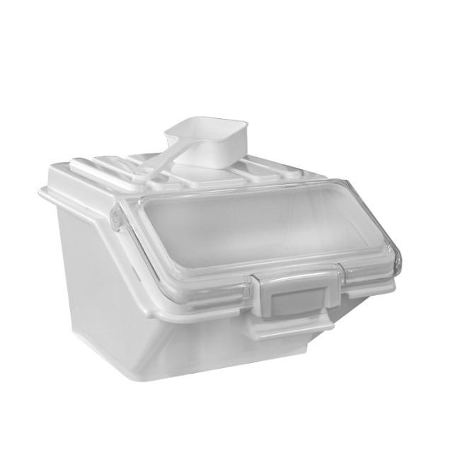 Пластмасов контейнер за съхранение на продукти 24л бял 59x30xH44см (JD-IB24) - Horecano