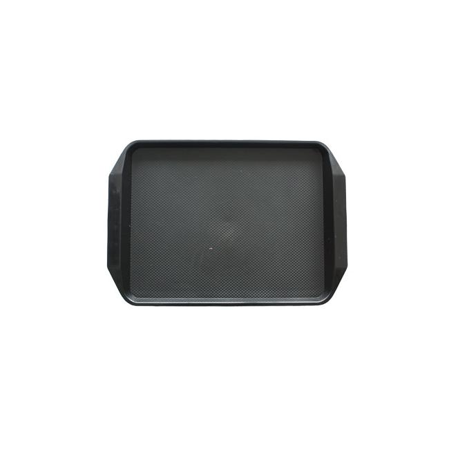 Пластмасова табла за сервиране с неплъзгащо покритие черна 30x42,5x1см. JW-D1217P - Horecano