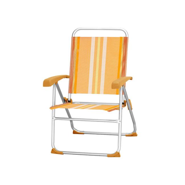 Алуминиев къмпинг стол, 8 позиционен, оранжев HG-(40164ВТ) - Horecano