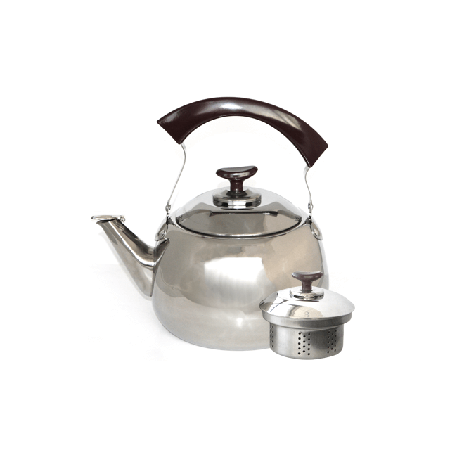 Хромиран чайник с цедка 18см. 2л. CN-(5347-0380-2) - Horecano