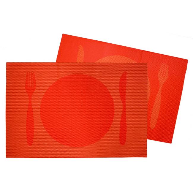 Подложка с декор  оранжева 30х45см PVC (A0246) - Horecano