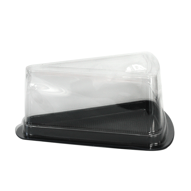 Пластмасова кутия за парче торта за еднократна употреба 15x15xh7см  CN-(181165) - Horecano