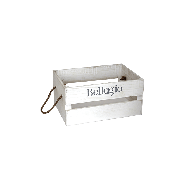 Дървена касетка 36x25x17см бяла BELLAGIO CN-(181155-2L) - Horecano