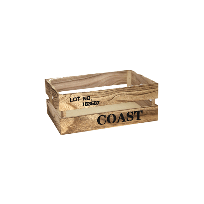 Дървена касетка 36x26x14см бежова COAST CN-(181156-1L) - Horecano