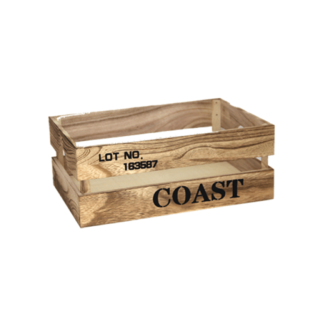 Дървена касетка 26x16x10см бежова COAST CN-(181156-1S) - Horecano