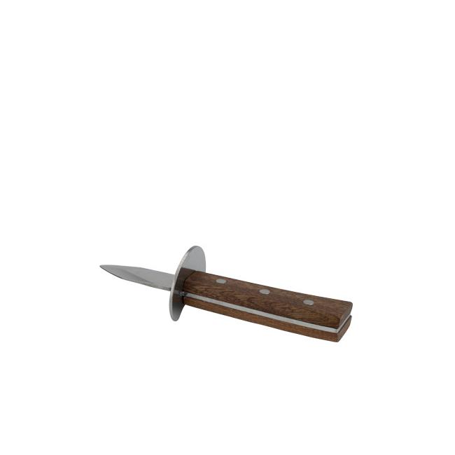 Нож за стриди от неръждаема стомана с дървена дръжка (HC-981557) 0426-1 - Horecano