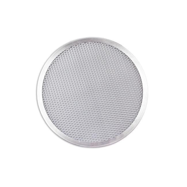 Алуминиева кръгла перфорирана тава за пица ф35см (232091) - Horecano