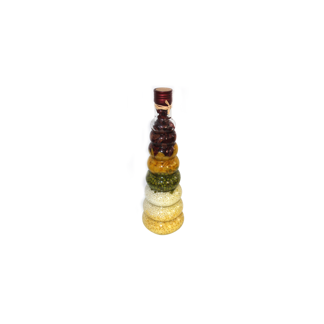 Стъклена бутилка за декорация 24см D-950 CN-(5236-4142-1) - Horecano