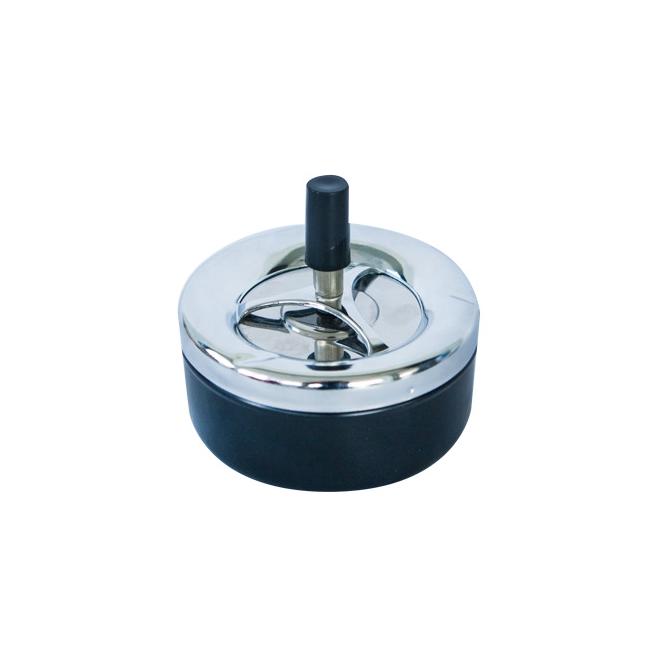 Пепелник ветроустойчив с бутон инокс/пластмаса   10,5см  CN-(9906-2)  - Horecano