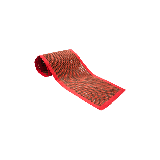 Тишлайфер обкантен, текстил 40x150см. червен CN-(5508-3) - Horecano