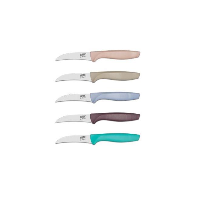 Нож за белене на плодове и зеленчуци от неръждаема стомана 9см различни цветове (43210) PIRGE-PRATIK