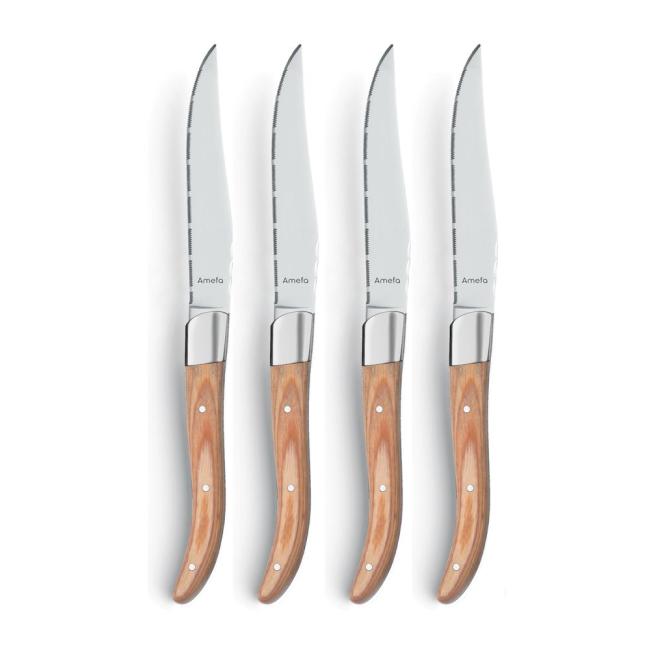 Комплект от 4 ножа за стек, Royal Natural - Amefa