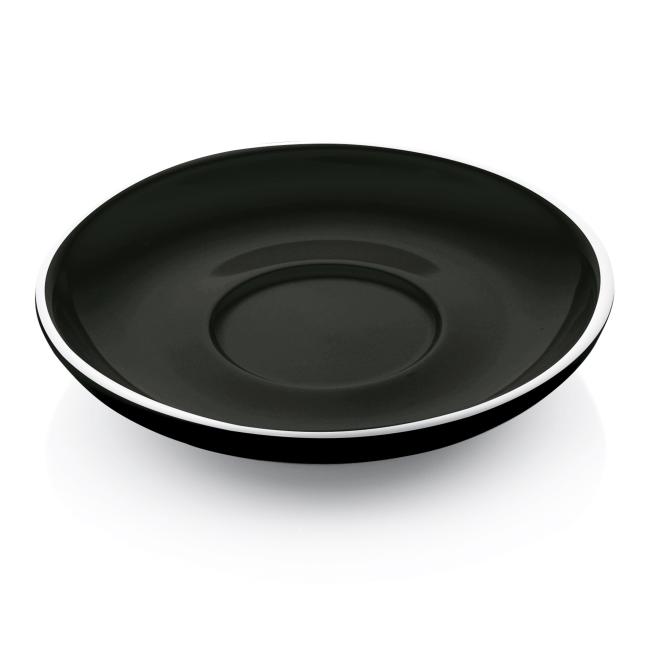 Порцеланова подложна чинийка за чаша за капучино ф15,5см, черно/бяло, Italia – WAS