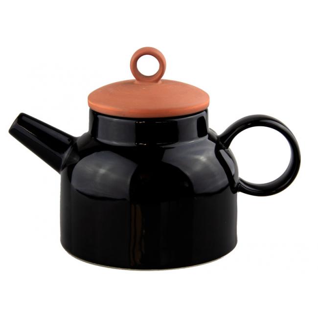 Порцеланов чайник 820мл HELLA-BLACK-(HC-56445) - Horecano