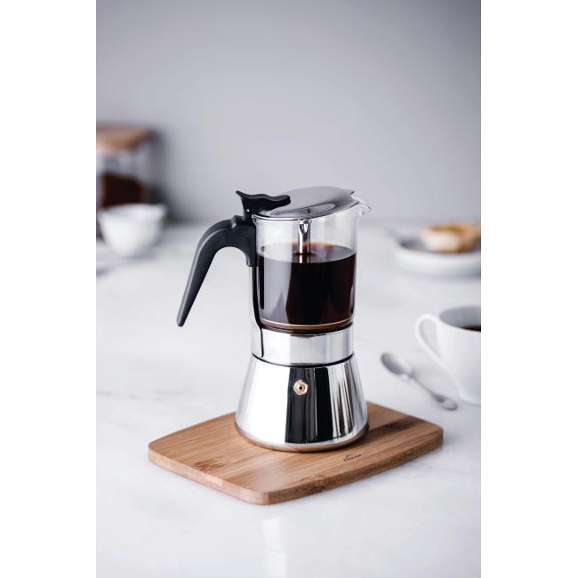 Иноксова кафеварка за 4 кафета, ф8,5см, h18см, SIENA – Lacor