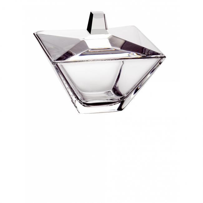 Стъклена купичка с капак за сервиране 11x11xh9,5cm VIDIVI-TORCELLO-(62969EM)