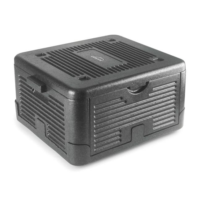 Изотермична стъваема термо кутия за храна с дръжки, квадратна, 38x38xh22см, 18л, TEMPLE - Lacor