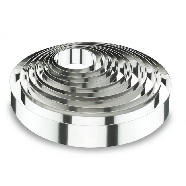 Иноксов пръстен за торта, кръгъл, ф10см, h3.5см  - Lacor