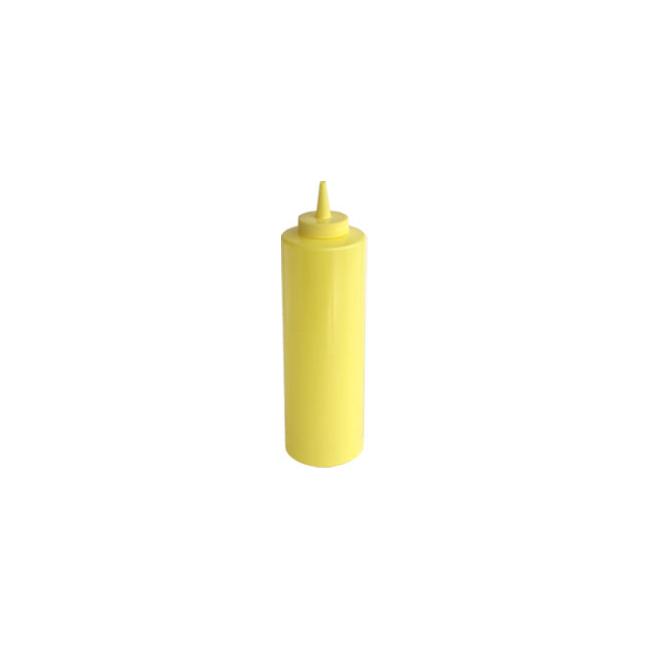 Пластмасова бутилка за сос, жълта - 360мл