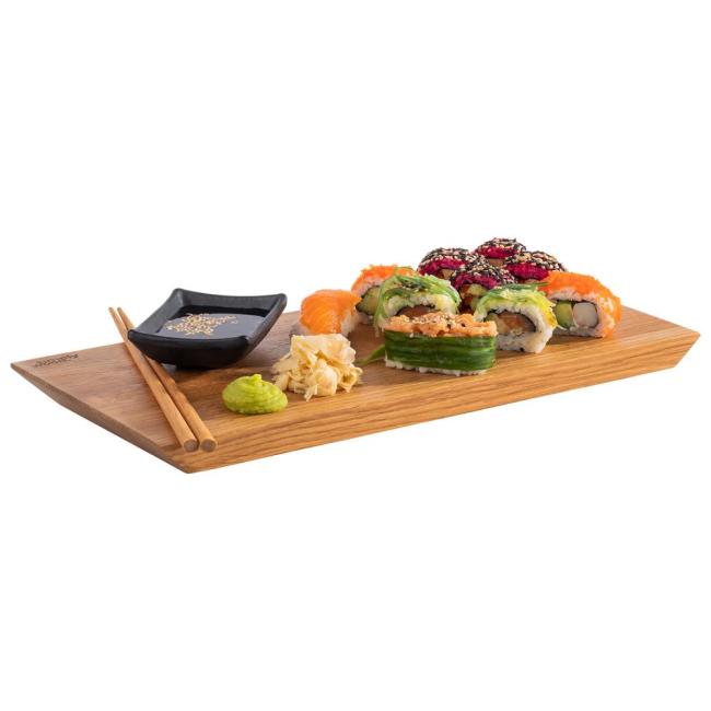 Дървено плато за сервиране на суши, правоъгълна, 35x17xh2см, „SIMPLY WOOD“ - APS