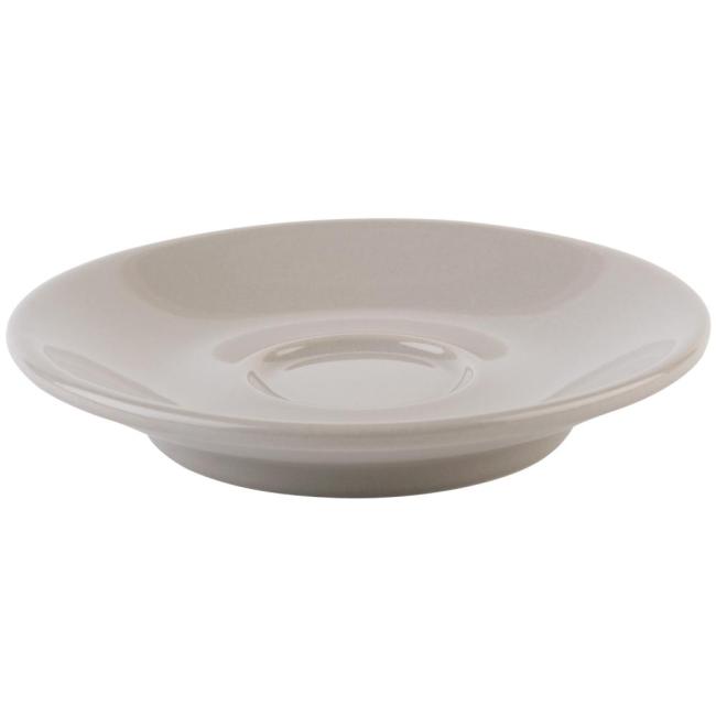 Порцеланова подложна чинийка за чаша за капучино, ф11,5см, h2см, сива, стакабъл, „SNUG“ – APS