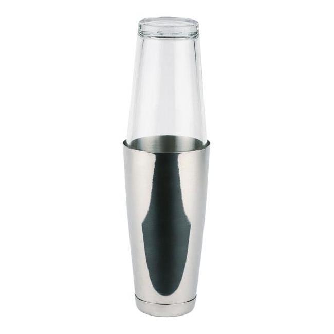 Иноксов шейкър със стъклена чаша  бостън 700/400мл - APS