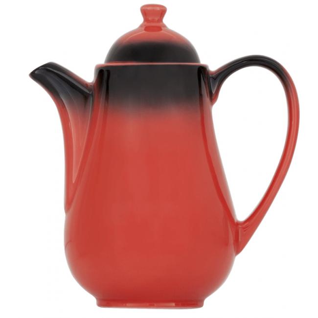 Порцеланов чайник 675мл  MARMARIS-BLACK/RED (NBNEO02DM631KMZS)ГП  - Gural Porselen