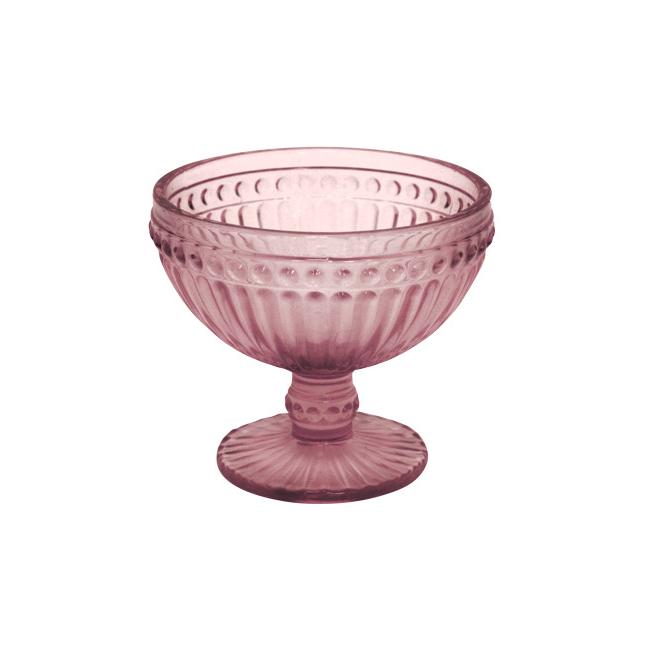 Стъклена чаша на столче за десерти бордо  ф12.5х10см    OLD SCHOOL- (HC-93952) - Horecano