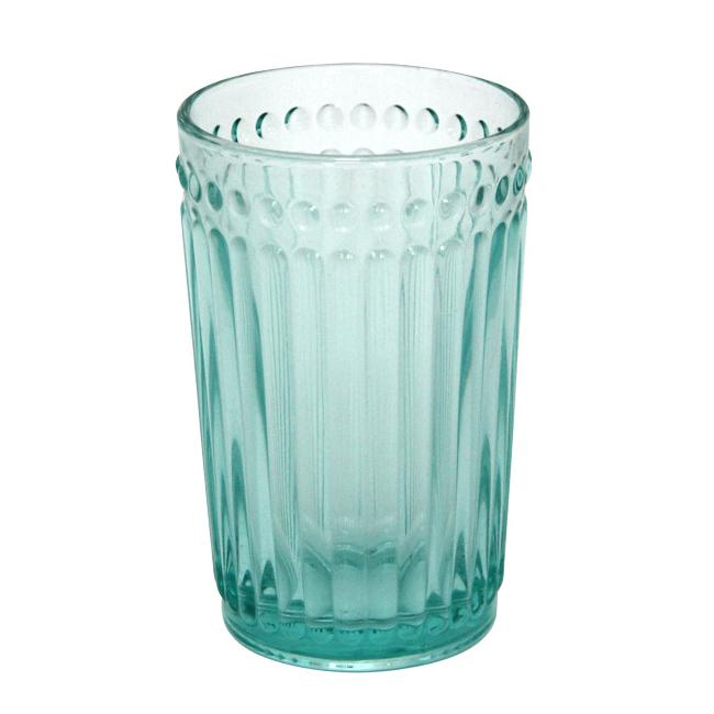 Стъклена чаша за безалкохолни напитки / вода  350мл ф8х12.5см  VINTAGE GREEN- (0193695) - Horecano